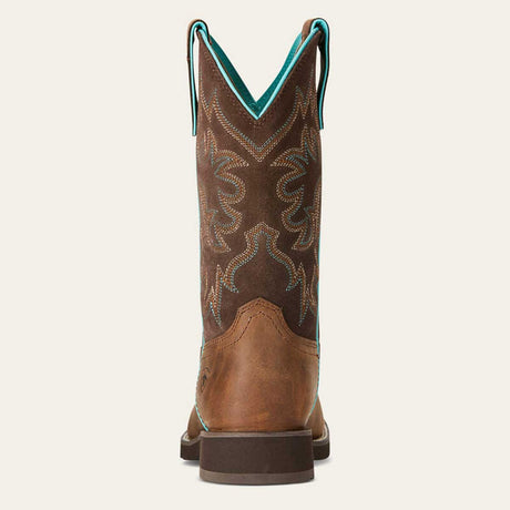ARIAT Delilah Round Toe Western Boots - Womens Cowgirl - Distressed Brown