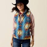 ARIAT Dilon 2.0 Reversible Insulated Gilet - Womens - Chocolate Plum/ Lakeside South West