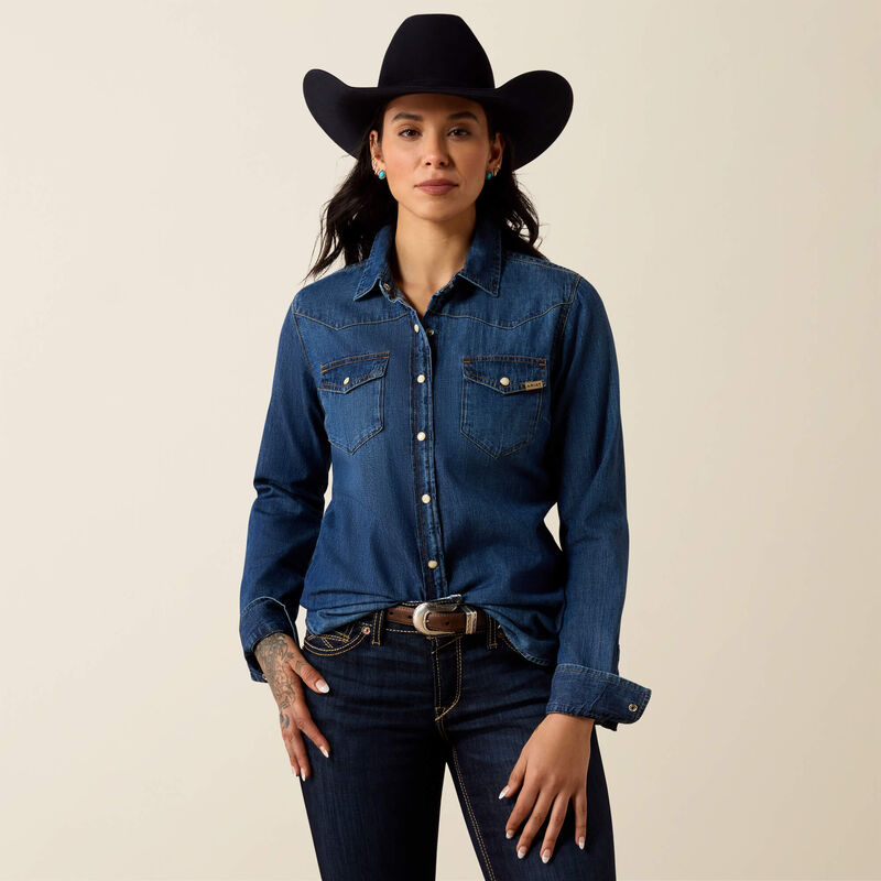 Ariat Farriday Shirt in Stella, front view