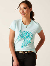 Load image into Gallery viewer, ARIAT Floral Mosaic T-Shirt - Womens - Plume
