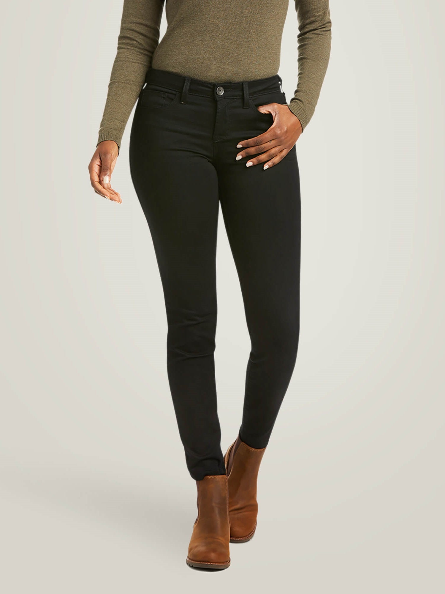 ARIAT Forever Skinny Jeans - Ladies - Perfect Rise - Black Rinse
