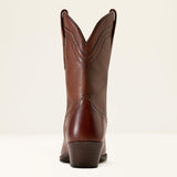 Ariat Grayson R Toe Western Boot in Honey Bee, rear heel view