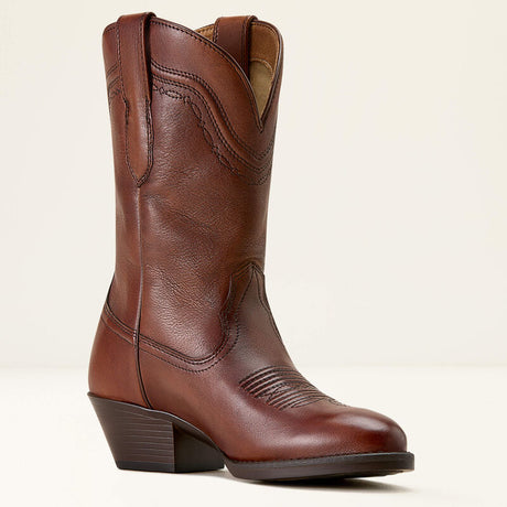 Ariat Grayson R Toe Western Boot in Honey Bee, inner side view