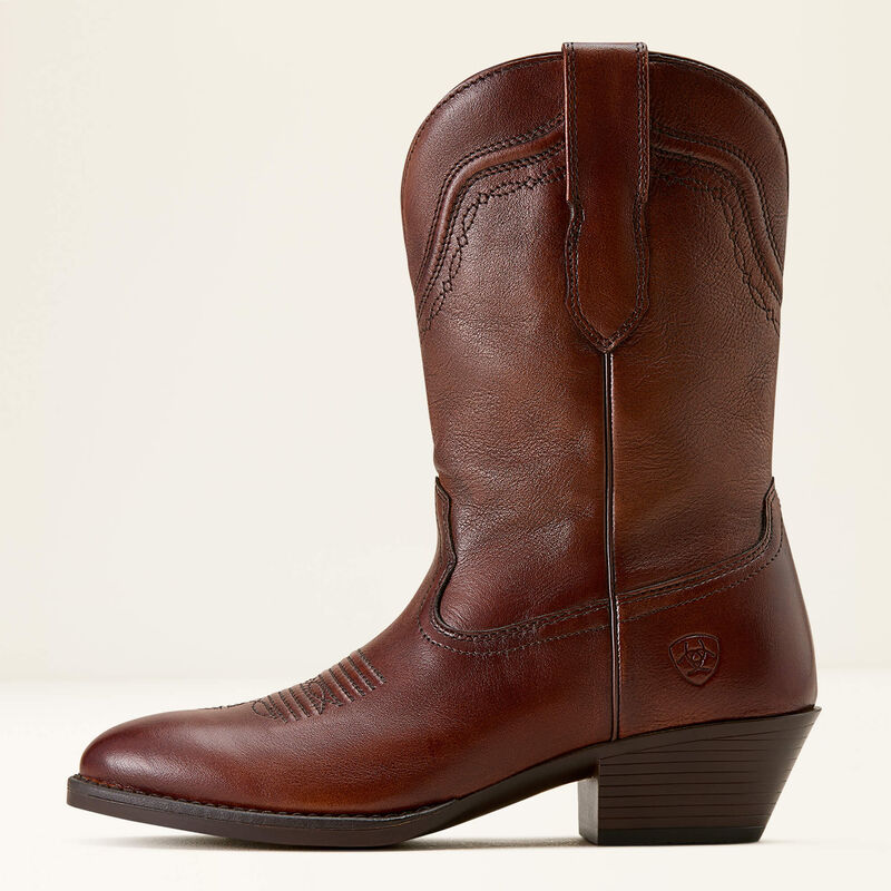 Ariat Grayson R Toe Western Boot in Honey Bee, outer side view