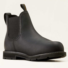 Load image into Gallery viewer, ARIAT Groundbreaker Chelsea Work Boots - Mens H2O Steel Toe Cap - Black
