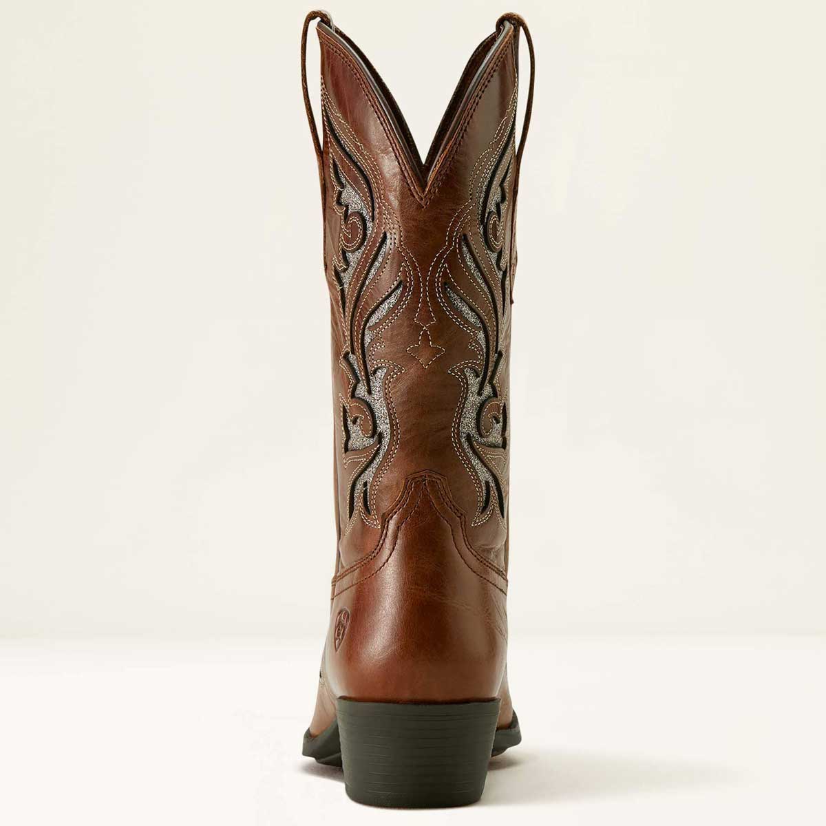 ARIAT Heritage Bliss X Toe Western Boots - Womens Cowgirl - Dark Tan