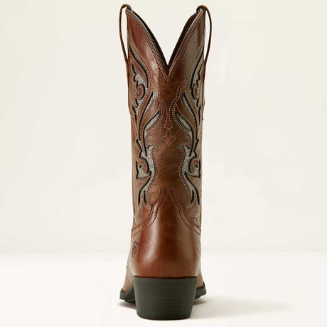 ARIAT Heritage Bliss X Toe Western Boots - Womens Cowgirl - Dark Tan