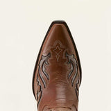 ARIAT Heritage Bliss X Toe Western Boots - Womens Cowgirl - Dark Tan