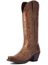 ARIAT Heritage D Toe Stretchfit Western Boots - Womens Cowgirl - Dark Tan