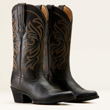 Load image into Gallery viewer, ARIAT Heritage J Toe Stretchfit Western Boots - Womens Cowgirl - Black Deertan
