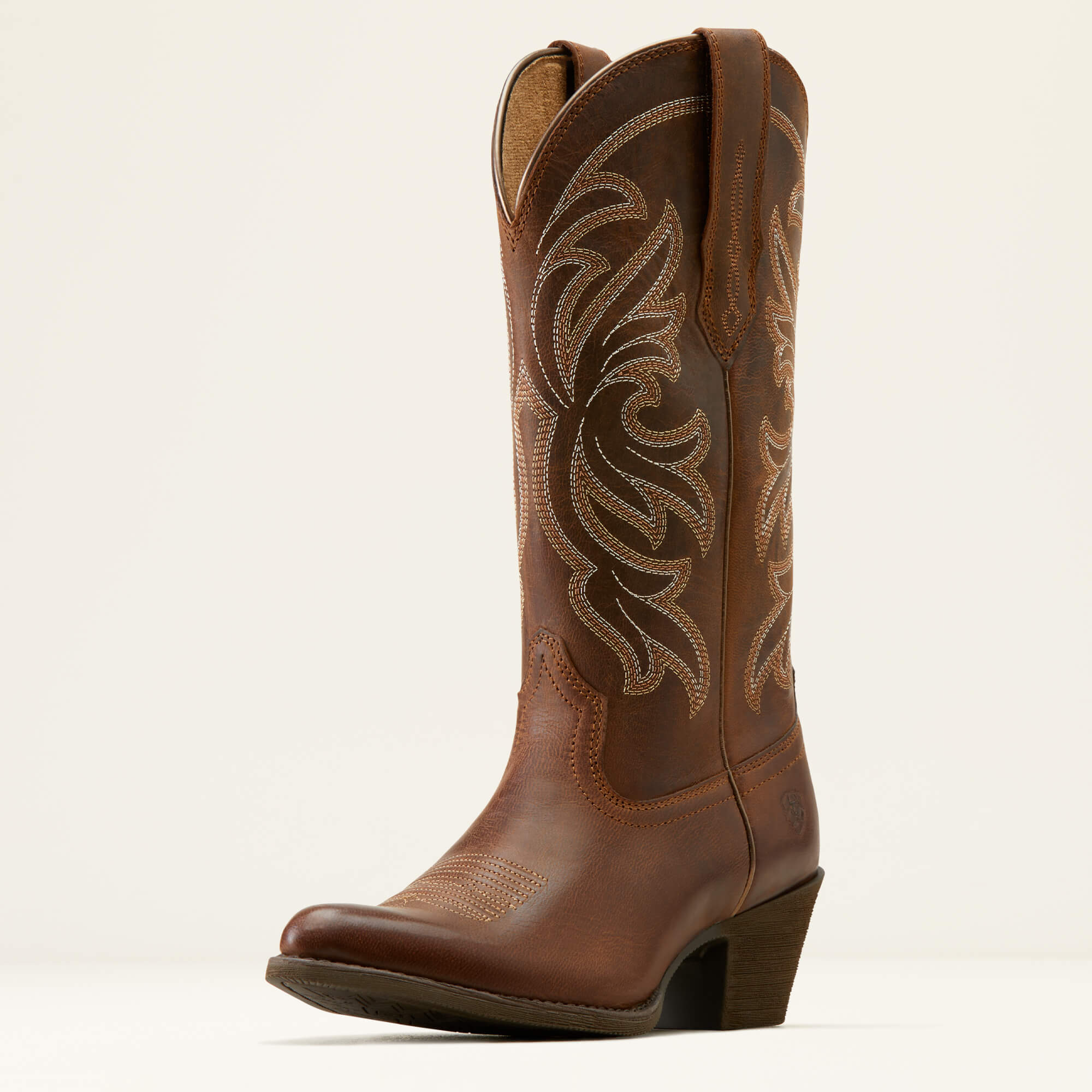 ARIAT Heritage J Toe Stretchfit Western Boots - Womens Cowgirl - Sassy Brown