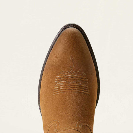 ARIAT Heritage R Toe Western Cowboy Boots - Mens - Dijon Suede
