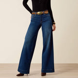 Ariat High Rise Revel Vilma Ultrastretch Wide Leg Jeans in Norwalk, front view