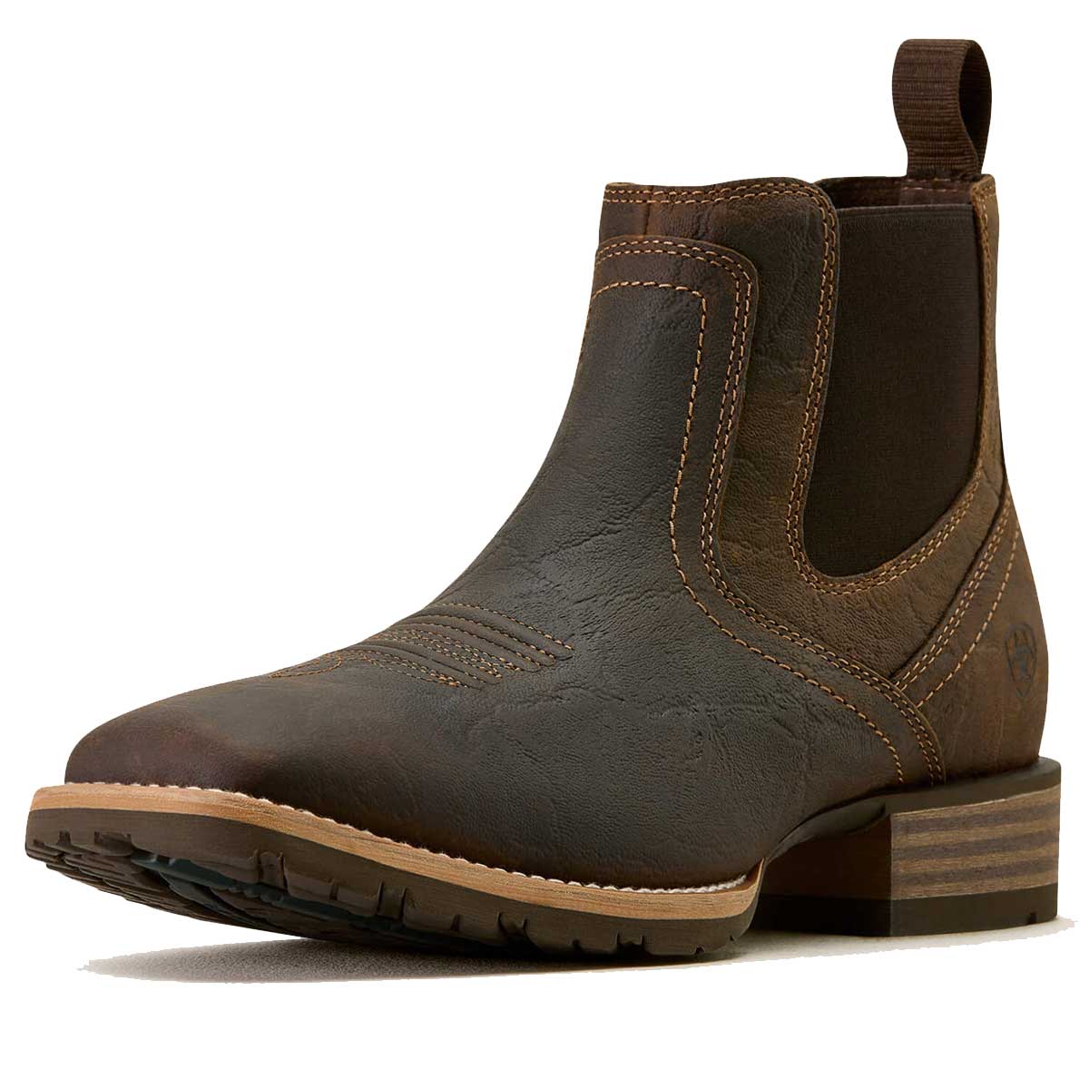 ARIAT Hybrid Low Boy Western Boots - Mens - Warm Brown Elephant Print