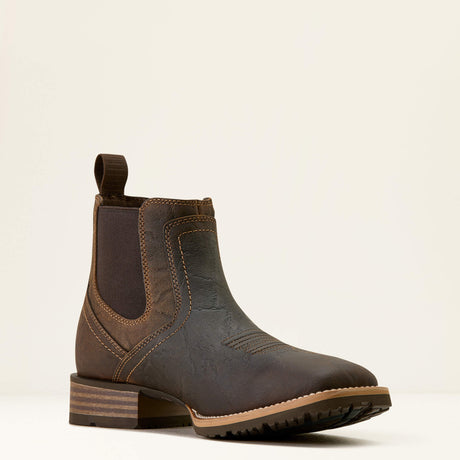 ARIAT Hybrid Low Boy Western Boots - Mens - Warm Brown Elephant Print