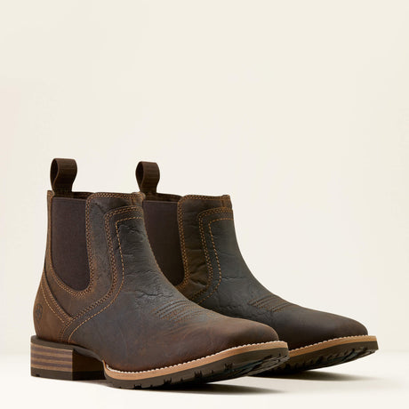ARIAT Hybrid Low Boy Western Boots - Mens - Warm Brown Elephant Print