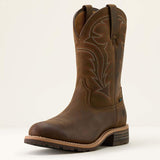 ARIAT Hybrid Rancher U Toe Western Cowboy Boots - Mens - Distressed Brown