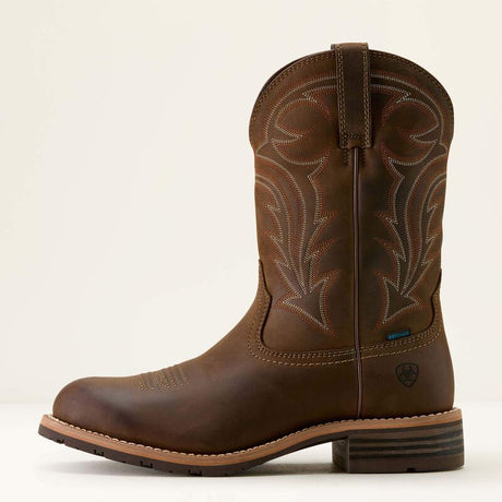 ARIAT Hybrid Rancher U Toe Western Cowboy Boots - Mens - Distressed Brown
