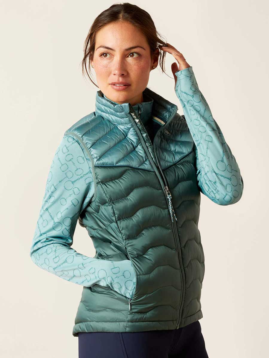 ARIAT Ideal Down Gilet - Womens - Arctic Silver Pine