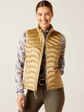 Load image into Gallery viewer, ARIAT Ideal Down Gilet - Womens - Iridescent Fields of Rye
