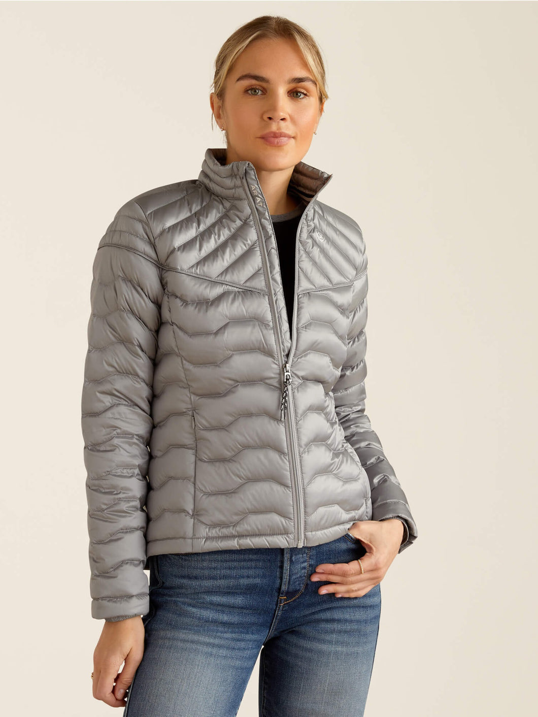 ARIAT Ideal Down Insulated Jacket - Womens - Iridescent Ultimate Grey Ariat