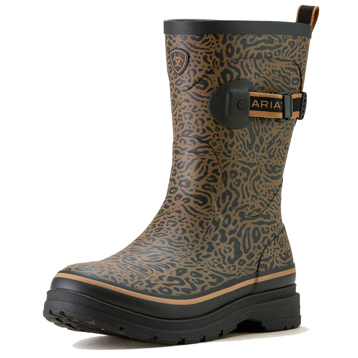 ARIAT Kelmarsh Mid Wellington Boots - Womens - Ocelot Print