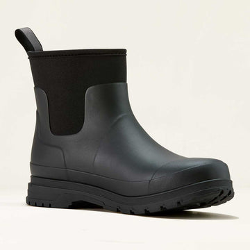 Ariat Black Men’s Waterproof Short Rain Boots - Kelmarsh Shortie Ariat Kelmarsh Shortie Rubber Boots main image 4