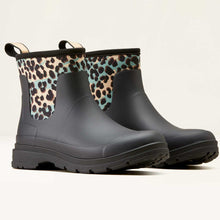 Load image into Gallery viewer, ARIAT Kelmarsh Shortie Rubber Boots - Womens - Black / Leopard Camo
