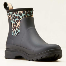 Load image into Gallery viewer, ARIAT Kelmarsh Shortie Rubber Boots - Womens - Black / Leopard Camo
