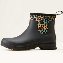 Load image into Gallery viewer, ARIAT Kelmarsh Shortie Rubber Boots - Womens - Black / Leopard Camo
