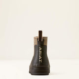 ARIAT Kelmarsh Shortie Rubber Boots - Womens - Chocolate/ Tan Twill