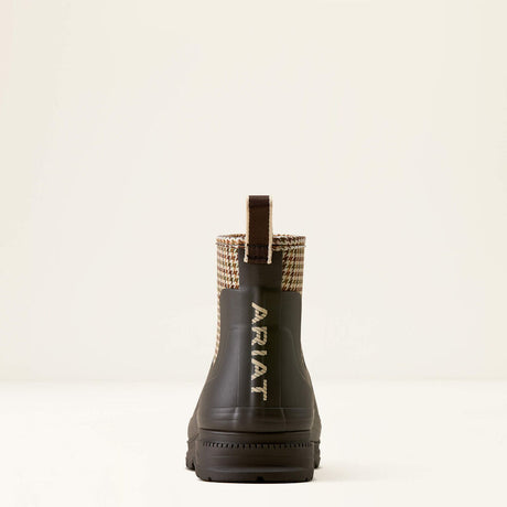 ARIAT Kelmarsh Shortie Rubber Boots - Womens - Chocolate/ Tan Twill