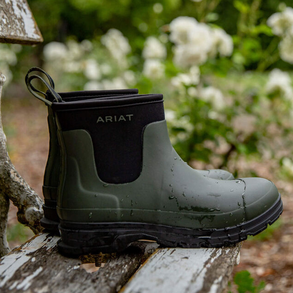 ARIAT Kelmarsh Shortie Rubber Boots - Womens - Olive