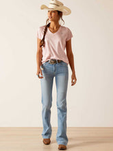 Load image into Gallery viewer, ARIAT Laguna Short Sleeve Top - Womens - Pink Boa
