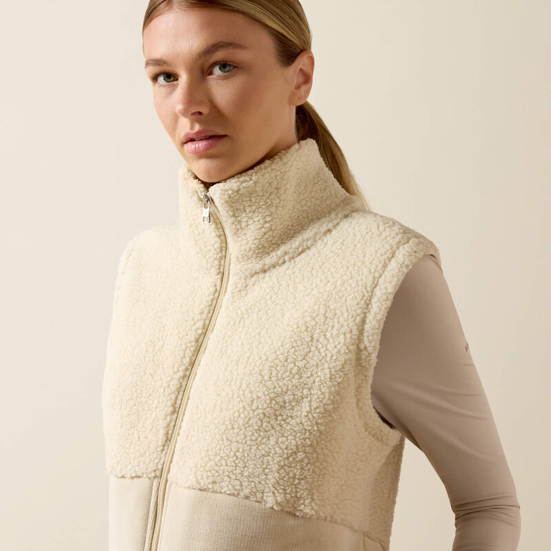 ARIAT Laviolette Full Zip Gilet - Womens - Almond Milk