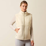 ARIAT Laviolette Full Zip Gilet - Womens - Almond Milk