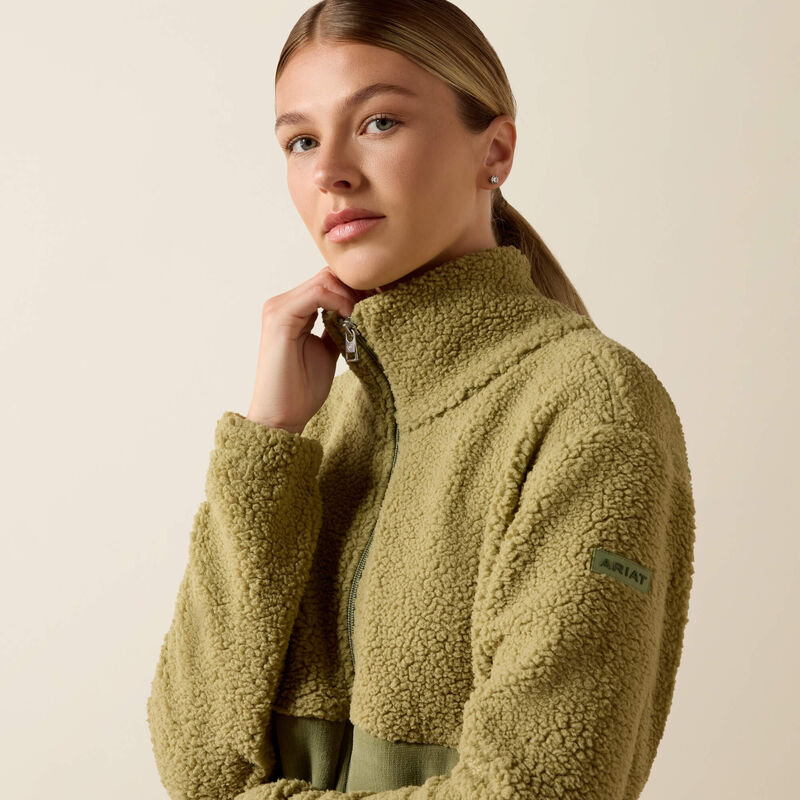 ARIAT Laviolette Full Zip Jacket - Womens - Oil Green