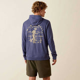 ARIAT Lightweight Retro Hoodie - Mens - Nightshadow