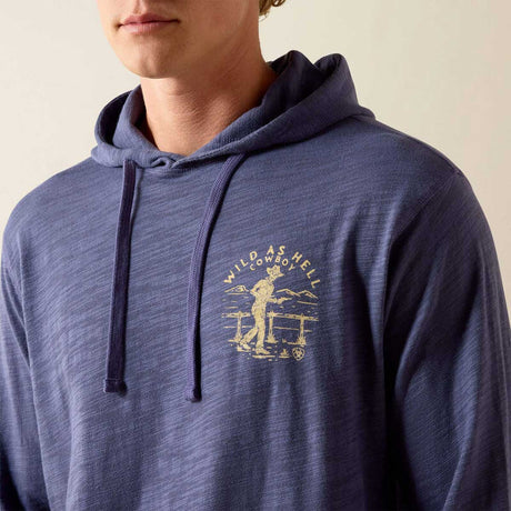 ARIAT Lightweight Retro Hoodie - Mens - Nightshadow
