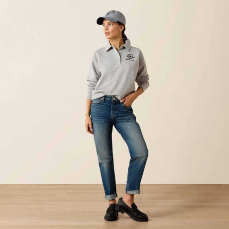 ARIAT Lovett Sweatshirt - Womens - Heather Grey
