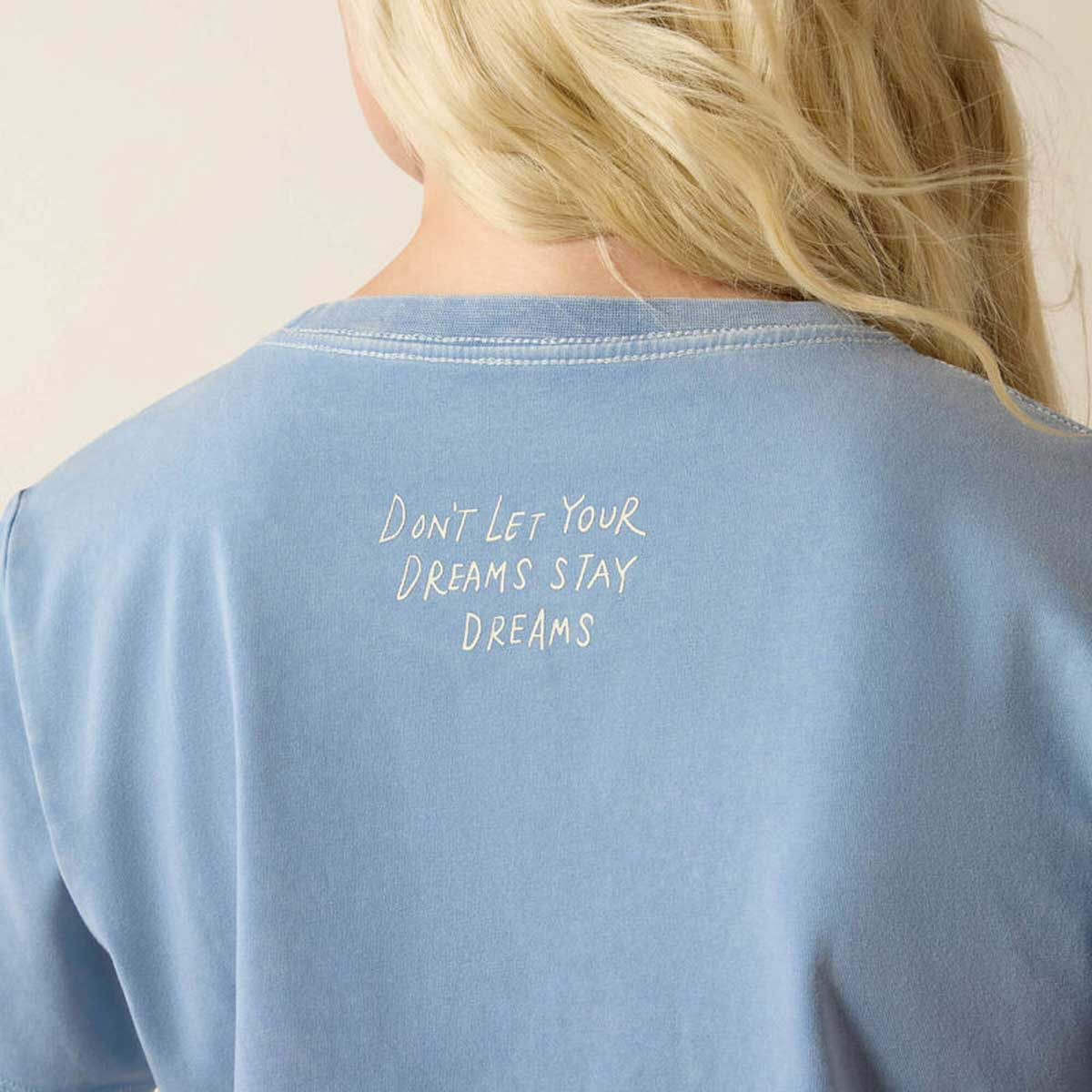 ARIAT Lucky Dreams T-Shirt - Womens - Ashleigh Blue