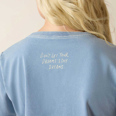 ARIAT Lucky Dreams T-Shirt - Womens - Ashleigh Blue