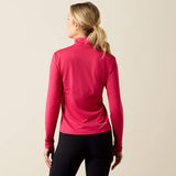Ariat Lunaveil 1/2 Zip Baselayer in Granita, back view