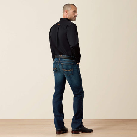 ARIAT M7 Rocker Stretch Legacy Denim Jeans - Men's Straight Leg - Fremont Dark Wash