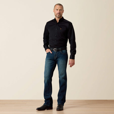 ARIAT M7 Rocker Stretch Legacy Denim Jeans - Men's Straight Leg - Fremont Dark Wash