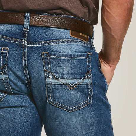 ARIAT M7 Rocker Stretch Nassau Denim Jeans - Men's Straight Leg - Summit Dark Wash