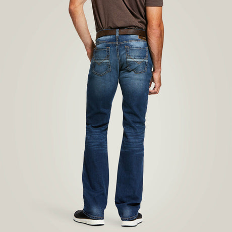 ARIAT M7 Rocker Stretch Nassau Denim Jeans - Men's Straight Leg - Summit Dark Wash