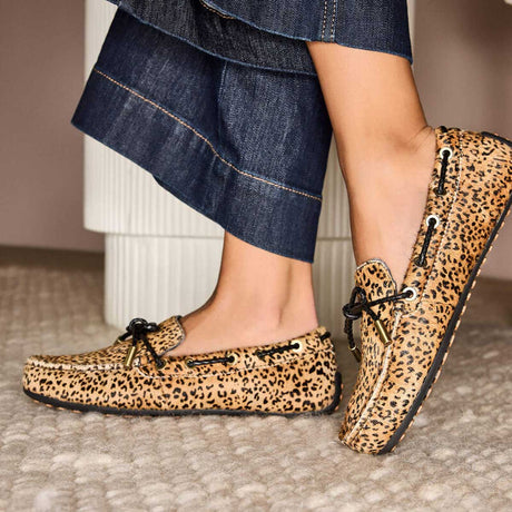 ARIAT Margot Driving Moc - Womens - Mini Cheetah Hair On