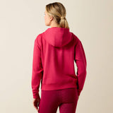 Ariat Martine Hood Sweatshirt in Granita, back view