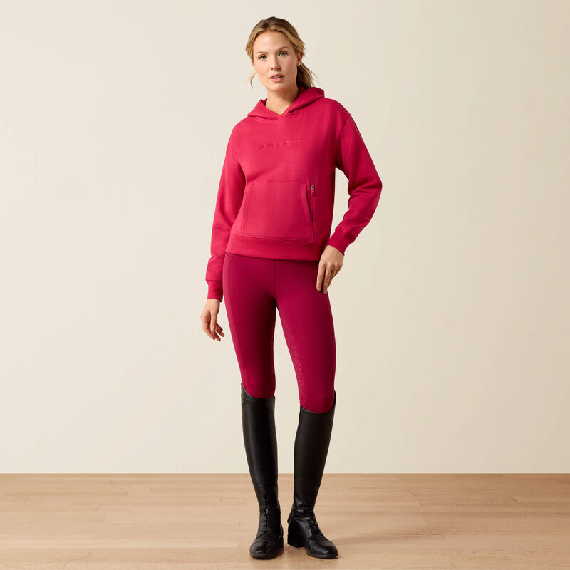 Ariat Martine Hood Sweatshirt in Granita, full outfit view